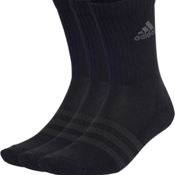 adidas Cushioned Crew Socks 3-pack - Black/Grey Six