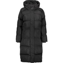 Superdry Longline Hooded Puffer Coat - Black