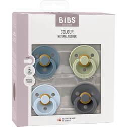Bibs Colour 4 pk Latex str.1 Petrol/Sage/Baby Blue/Iron