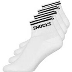 Snocks Retro Sneaker Socken Weiß (Streifen)