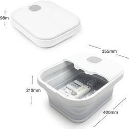 RIO Deluxe Foldaway Foot Bath Spa White