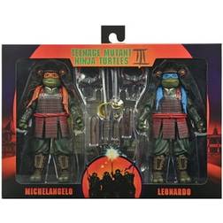 NECA SJV22, Teenage Mutant Ninja Turtles 3 (Movie) 7 Scale Action Figures Leonardo & Michelangelo 2 Pack