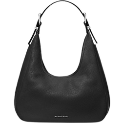 Michael Kors Nolita Small Pebbled Leather Hobo Shoulder Bag - Black