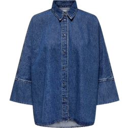 Only Grace Denim Shirt - Blue/Medium Blue Denim