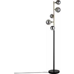 John Lewis Huxley - Smoke/Antique Brass Floor Lamp