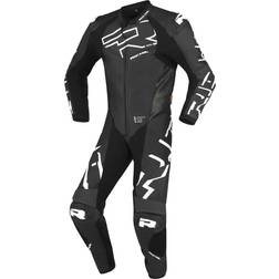 Richa Stradale GP 1-Teiler Motorrad Lederkombi, schwarz-weiss, Größe für Männer