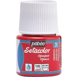 Pebeo Setacolor Opaque Fabric Paint Vermilion 45ml