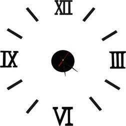 Pricenet Black Roman Numerals Väggklocka 130cm