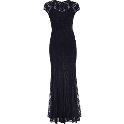 Phase Eight Luana Tapework Maxi Dress - Navy