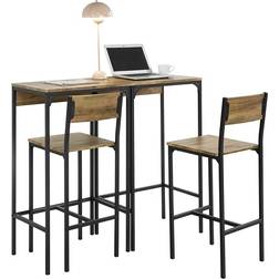 SoBuy Home Kitchen Breakfast Black Barbord 40x60cm 4stk