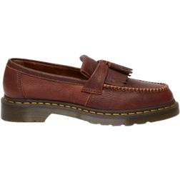 Dr. Martens Adrian Yellow Stitch Ambassador Leather Loafers - Cashew