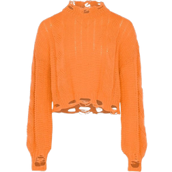 Mymo Women's Unruly Knitted Jumper - Orange