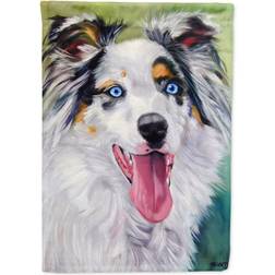 Carolines Treasures Australian Shepherd Blue Eyes Flag 71.1x101.6cm