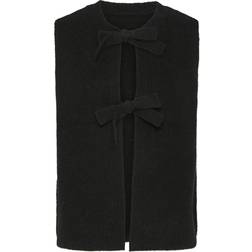 Pieces Silly Knitted Vest - Black