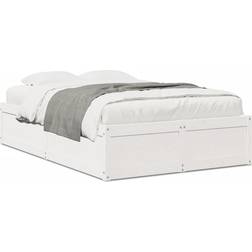 vidaXL Solid Pine Sengeramme 126.5x196.5cm