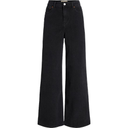 Jack & Jones Jeans donna a gamba larga C6145 Noir