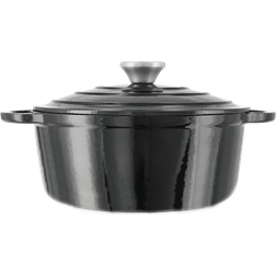 Nordwik Cast Iron Pot Round 2.5 L Black with lid