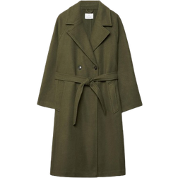 Stradivarius Soft Touch Trench Coat - Khaki