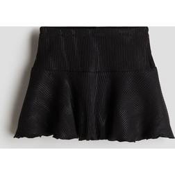 H&M Girls Black Shimmering jersey skirt 4-6Y