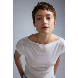 H&M Durchscheinendes T-Shirt Weiß - Damen