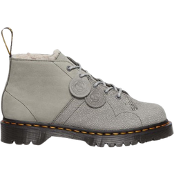 Dr. Martens Church Mid Grey Nubuck Shoulder Pebble Emboss Men Boots