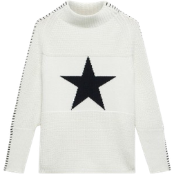 Mint Velvet Blend Star Jumper - Ivory