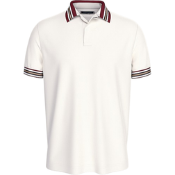 Tommy Hilfiger Camiseta - Beige Claro/Marino/Rojo Oscuro/Blanco