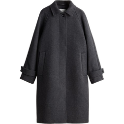 H&M Knee Length Coat - Dark Grey