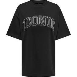 Only T-shirt "Iconic" in Strass