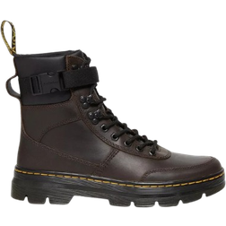 Dr. Martens Combs Tech Crazy Horse Leather Casual Boots - Dark Brown