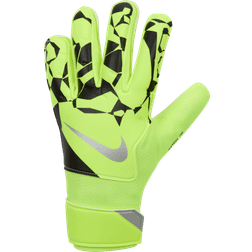 NIKE Kids' Match Jr. Goalkeeper Football Gloves - Volt/Black/Metallic Silver