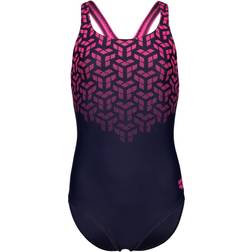 Arena Kid's Kikko V Swimsuit - Navy/Shocking Pink (006748-790)