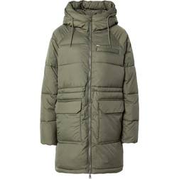 Tommy Jeans oversized long puffer jacket in khaki green