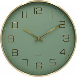 Karlsson Elegance Glow Jungle Green Väggklocka 40cm