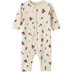 Name It Kid's Christmas Nightsuit - Whitecap Gray