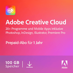 Adobe Creative Cloud All Apps, 1 Jahr, 100 GB