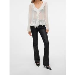 Vero Moda VMFlash Flared Jeans - Sort