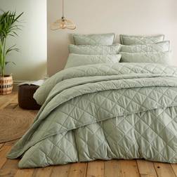 Dunelm Helston Duvet Cover Green (220x230cm)