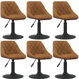 vidaXL 3088800 Brown Kitchen Chair 77.5cm 6pcs