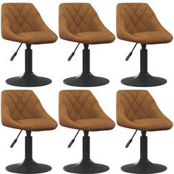 vidaXL 3088800 Brown Køkkenstol 77.5cm 6stk