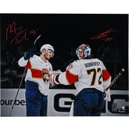 Fanatics Authentic Sergei Bobrovsky & Matthew Tkachuk Florida Panthers Autographed 2024 Stanley Cup Champions 16" x 20" Post-Game Celebration Photograph