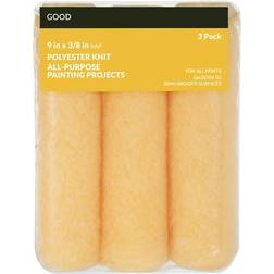 Good 9 x 3/8 in Knit Polyester Cover 3 Pack Roller