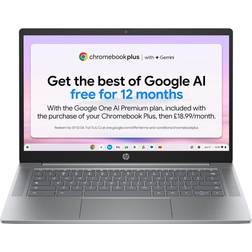HP Chromebook Plus 14" i3 N-Series 8GB RAM 256GB SSD