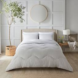 Night Lark Polyester Duvet Cover White