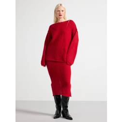 Lindex Knitted midi skirt in wool blend