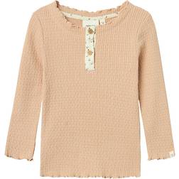 Lil'Atelier Slim Fit Long Sleeve Top - Rugby Tan (13236733)