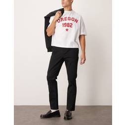 New Look slim chinos in black