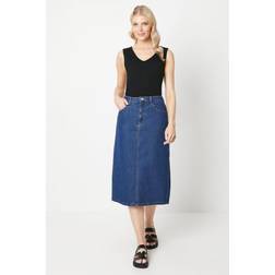 Principles dark blue denim skirt womens casual skirts