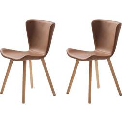 FJORDFORM Sunburn Light Brown/White Oak Køkkenstol 82.5cm 2stk