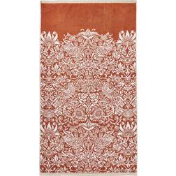 William Morris At Home Strawberry Thief - Linen Rust Bath Towel